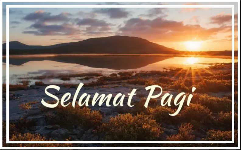 gambar kata ucapan selamat pagi romantis