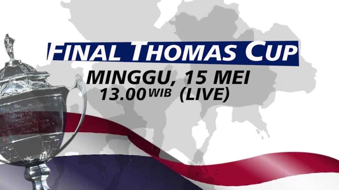Link Live Streaming Thomas Cup Indonesia vs India, Laga Final di RCTI