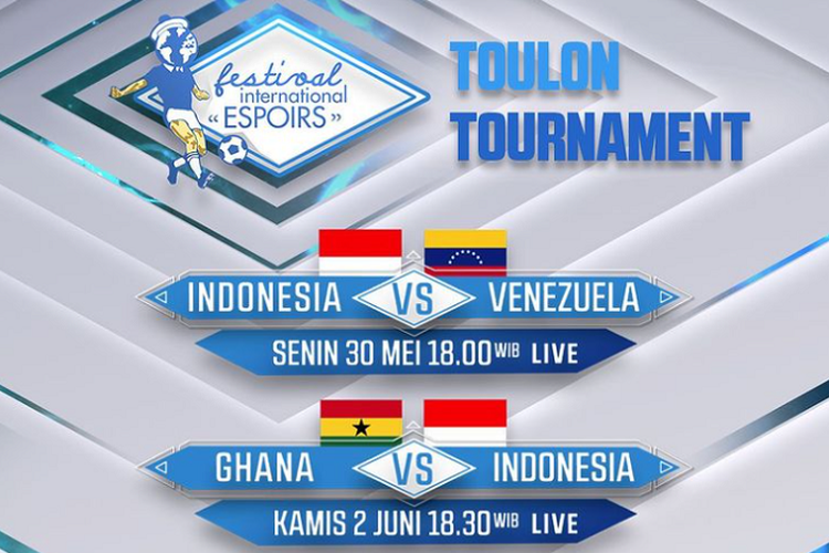 Link Live Streaming Indonesia Vs Ghana di Toulon Cup, Kamis 2 Juni 2022
