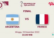 Nonton Piala Dunia 2022, Argentina Vs Prancis