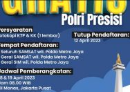 Mantap, Polri Gelar Program Mudik Gratis, Cara Daftar Langsung Ke Samsat Terdekat